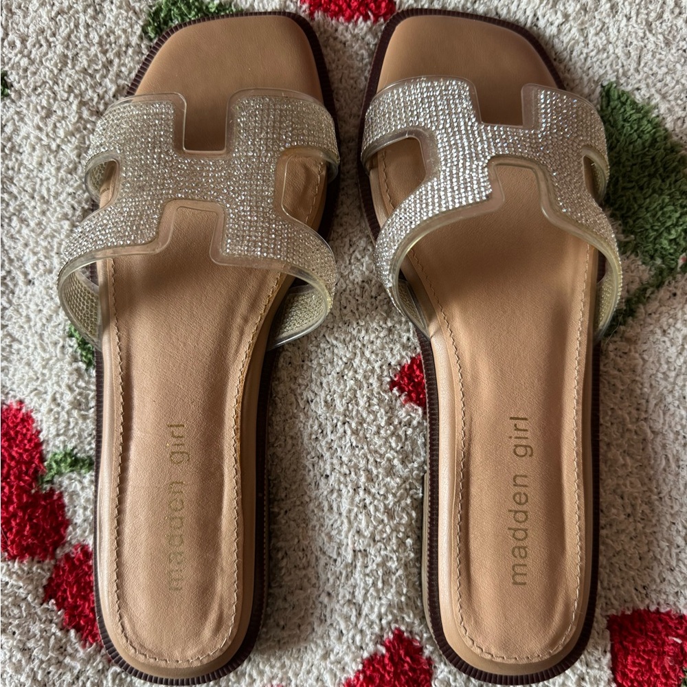 Madden Girl Silver Sandals